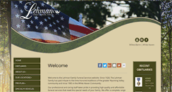 Desktop Screenshot of lehmanfuneralhome.com